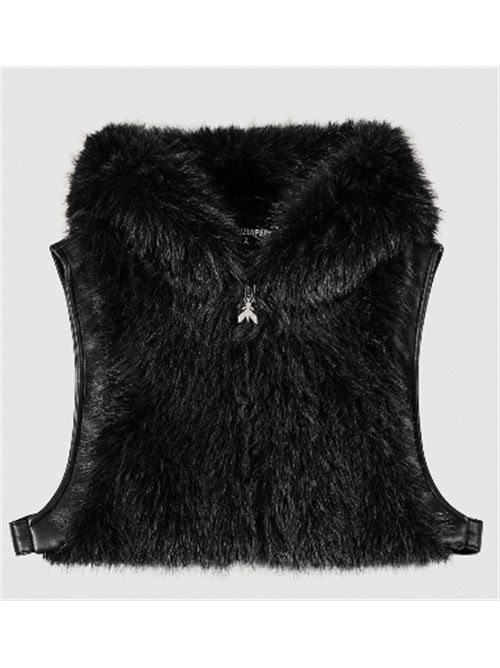 Gilet Corto con Cappuccio Effetto Pelliccia Patrizia Pepe PATRIZIA PEPE | 2F0095-E077K103